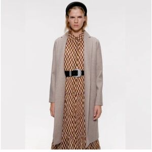 ZARA Beige Soft Long Coat